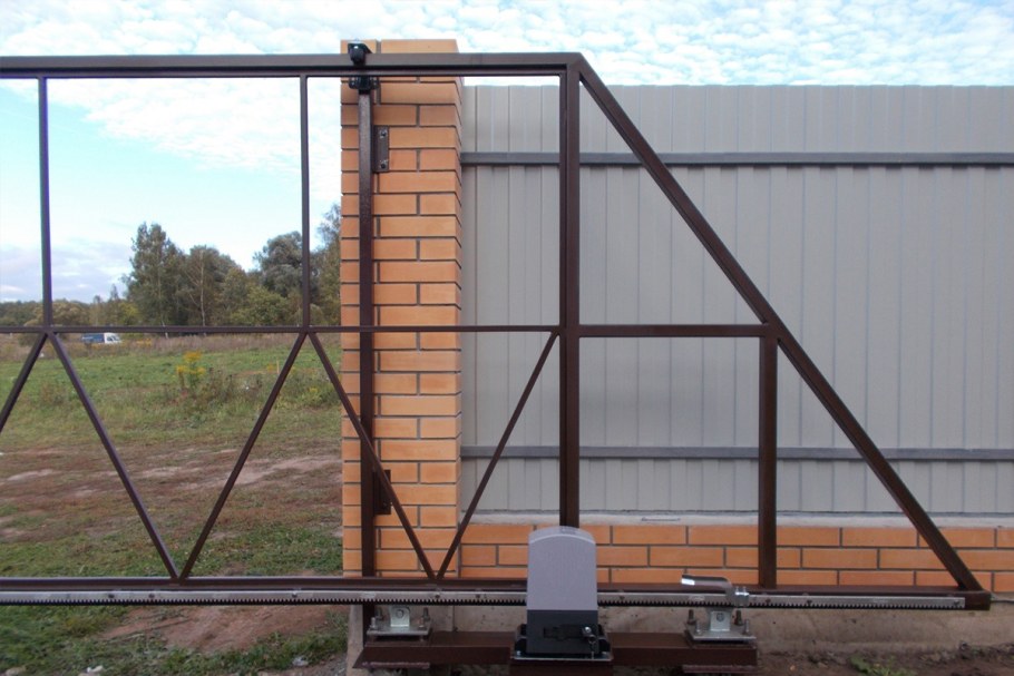 Ворота из профлиста схема монтажа