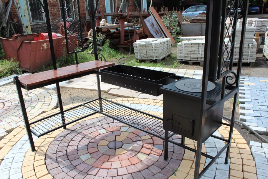 Навес для уличной кухни