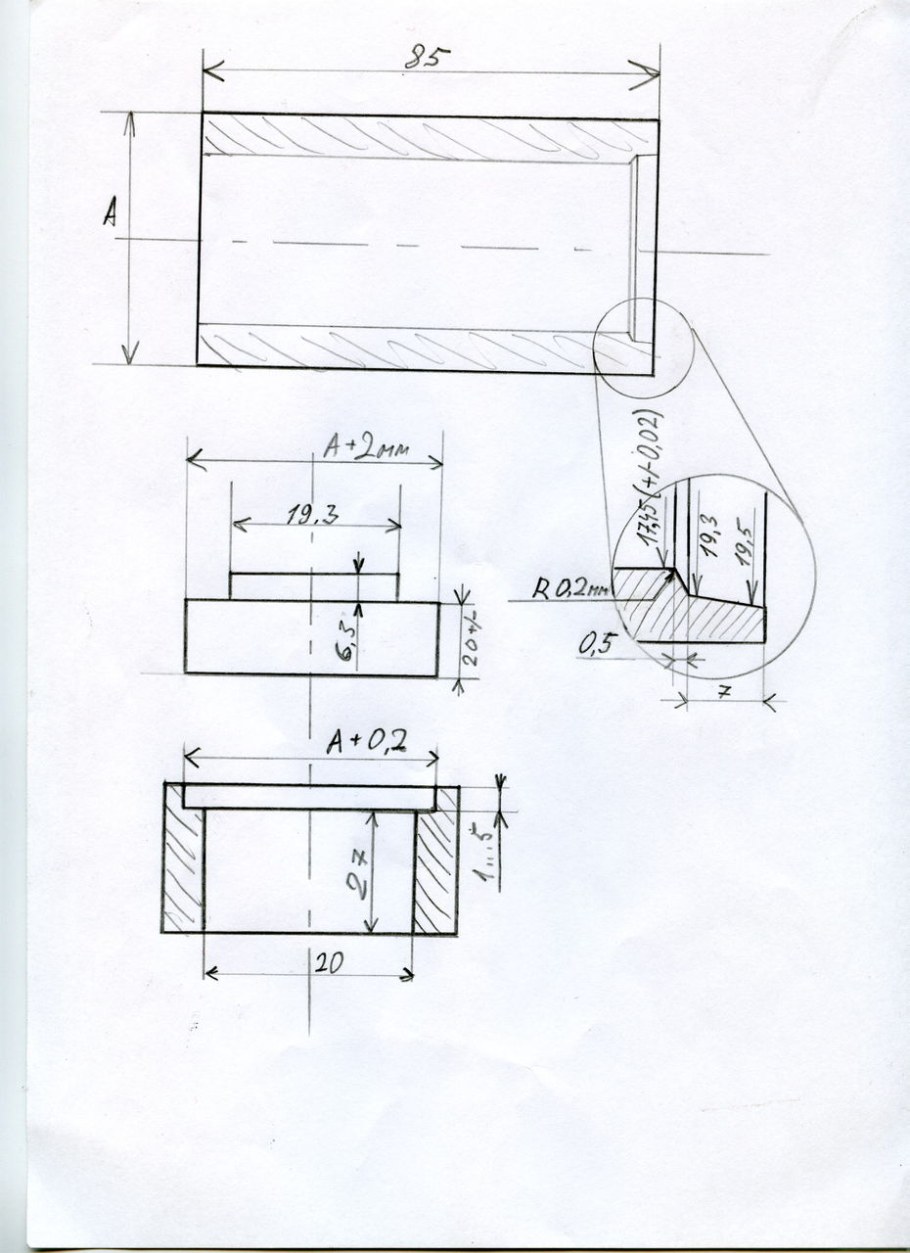 Сборочный чертеж штампа вытяжного