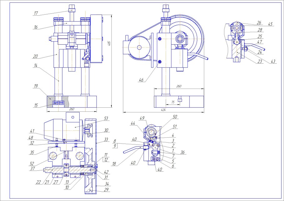 Чертеж обжимного кольца гильз для 12 калибра