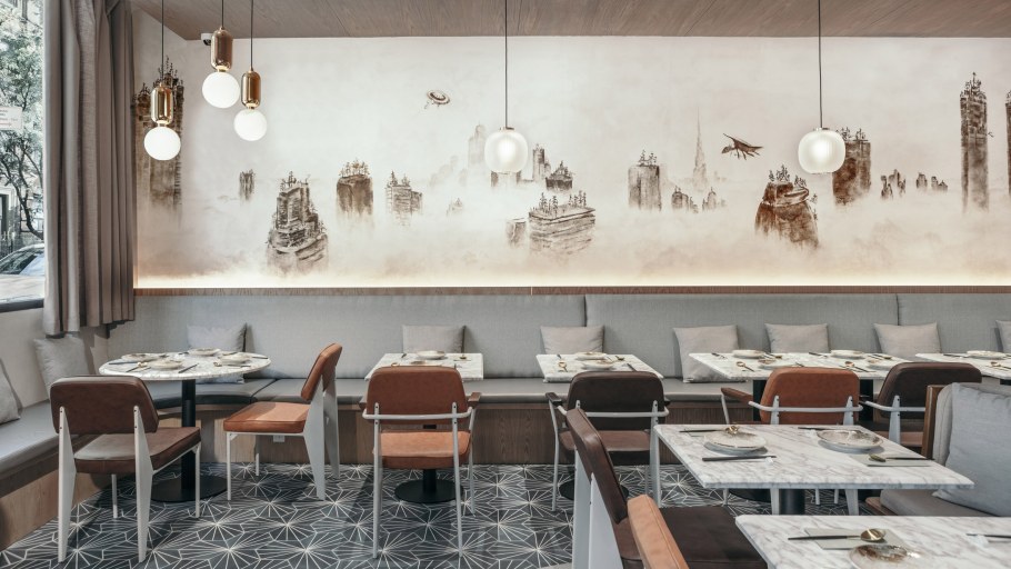 Роспись стен в кафе