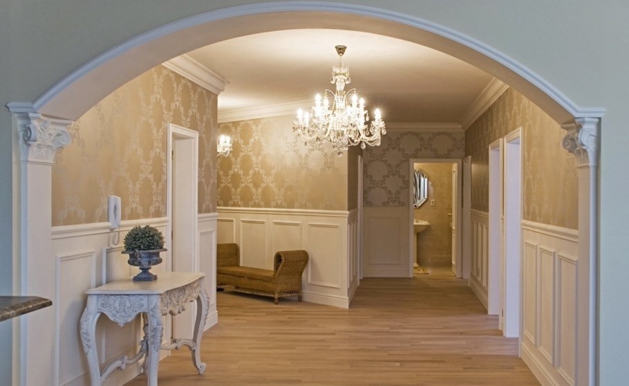 Арка в коридоре из гипсокартона