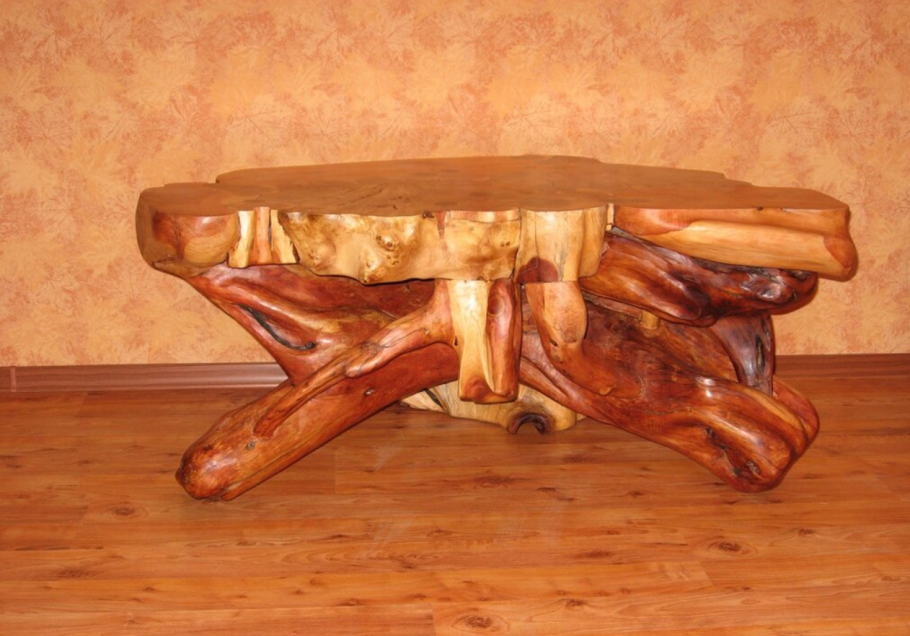 Скамейка в стиле рустик