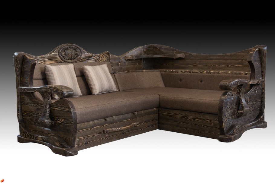 Диваны из дерева под старину