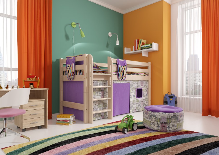 Кровать чердак Спейс