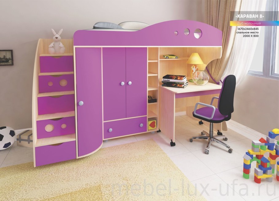 Кровать-чердак пикник Сканд-мебель