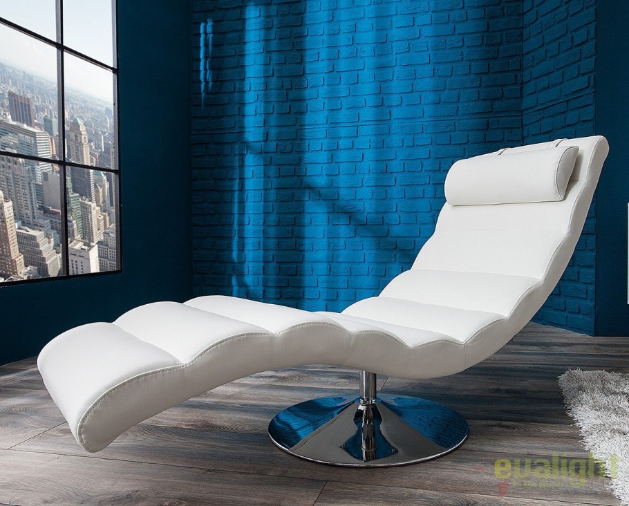 Кушетка кожаная мягкая 1811bl