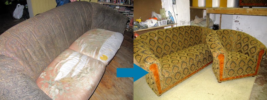 Перетянуть мягкую мебель