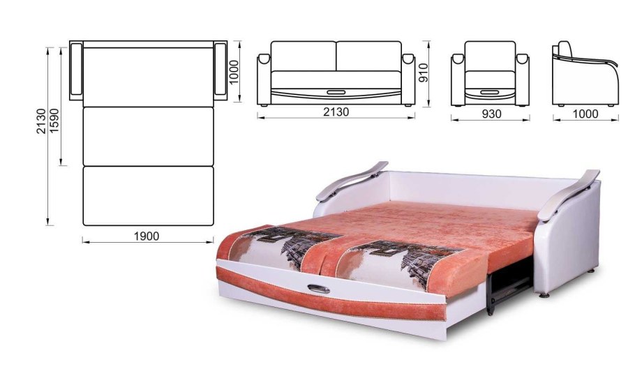 Угловой диван LAFLEX 2 Ду Norma