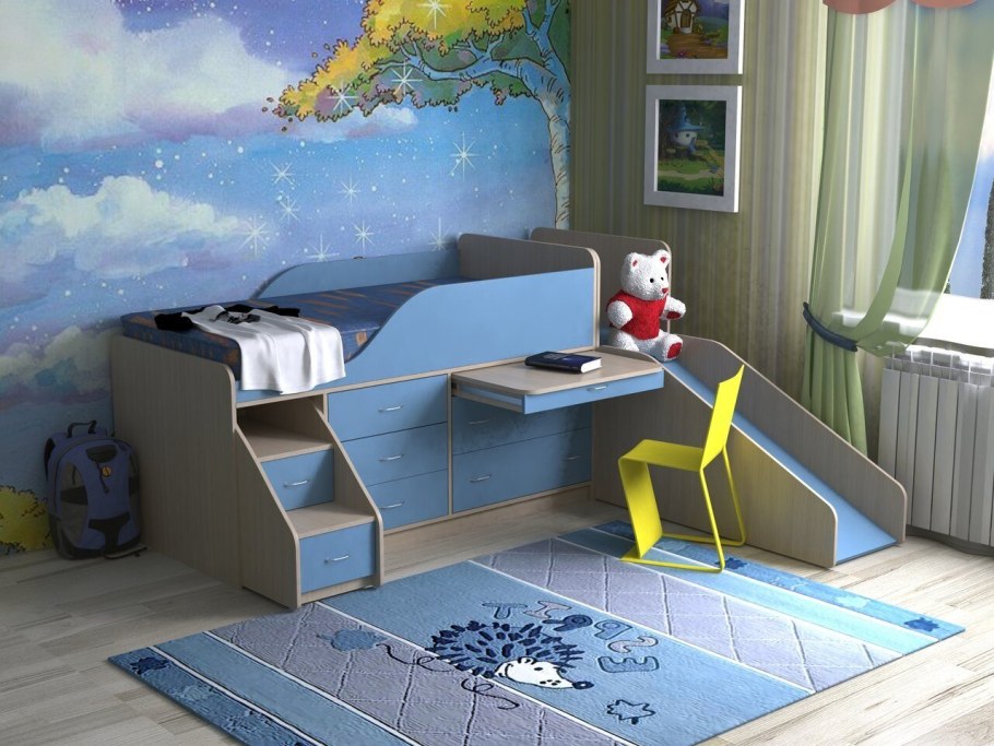 Мебель в детскую комнату мальчику 2 года
