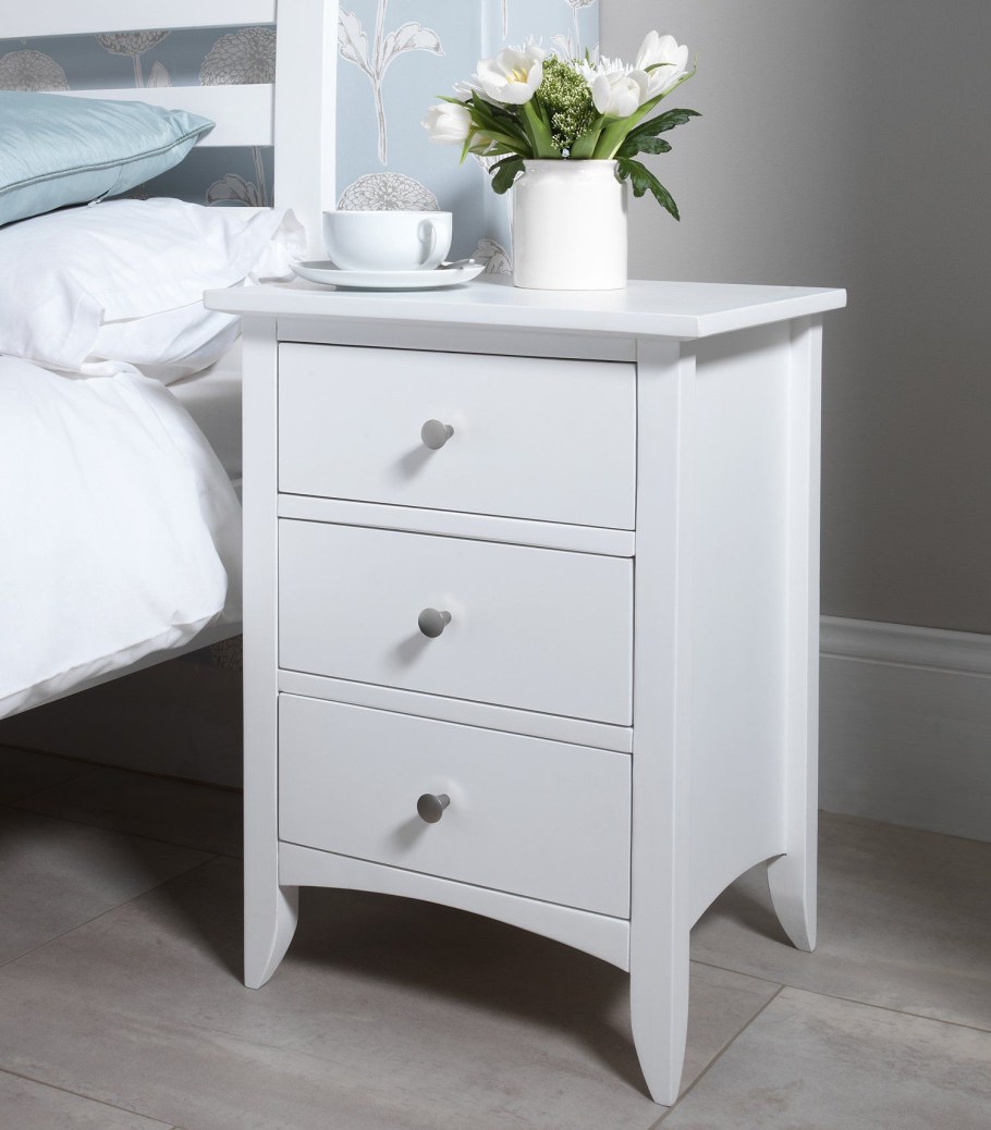 Тумбочка прикроватная белая