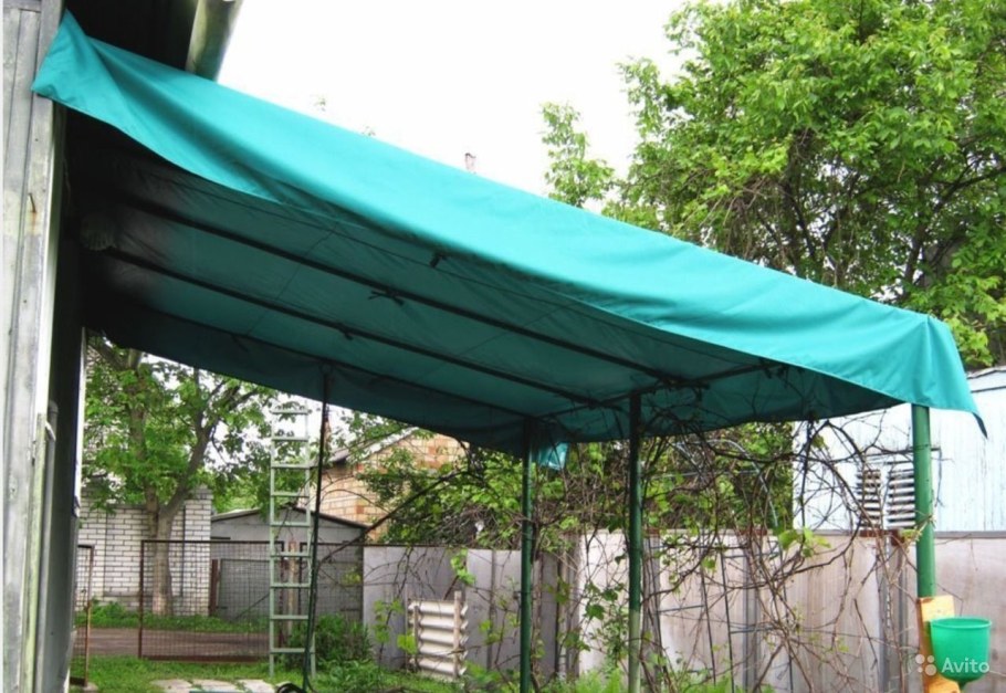 Навес из тента
