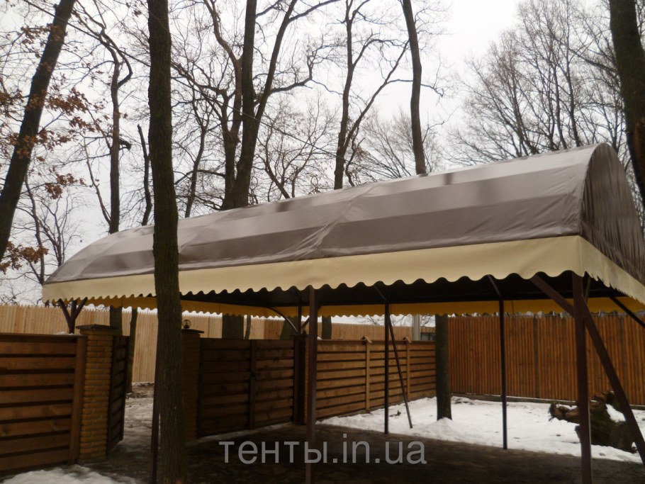 Тентовый навес на террасе
