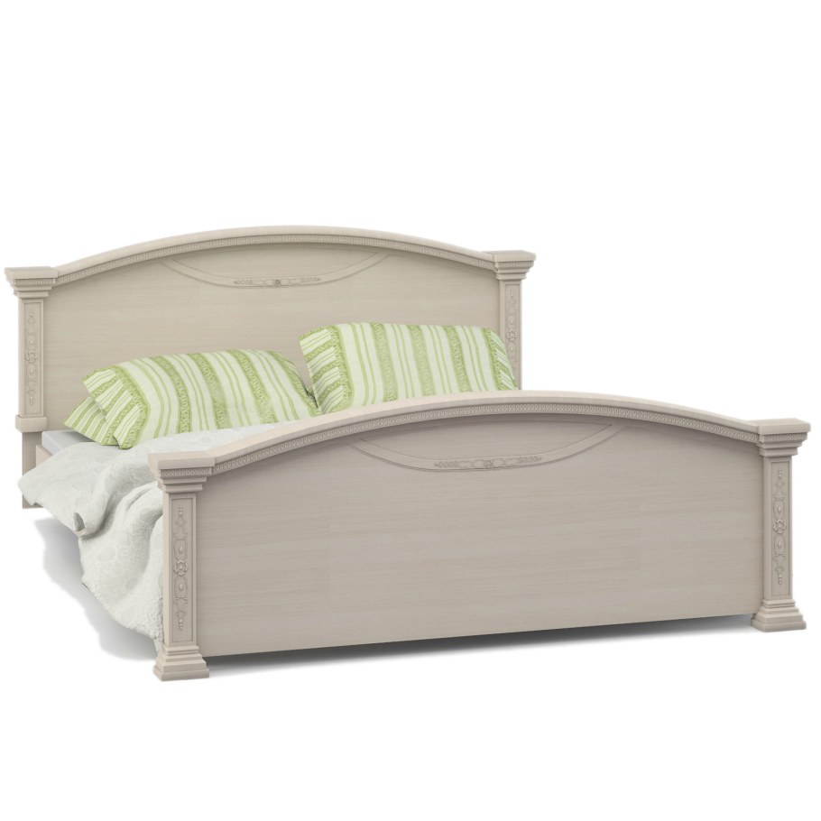 Кровать Шатура Лючия светлая 2 спальная 1600мм