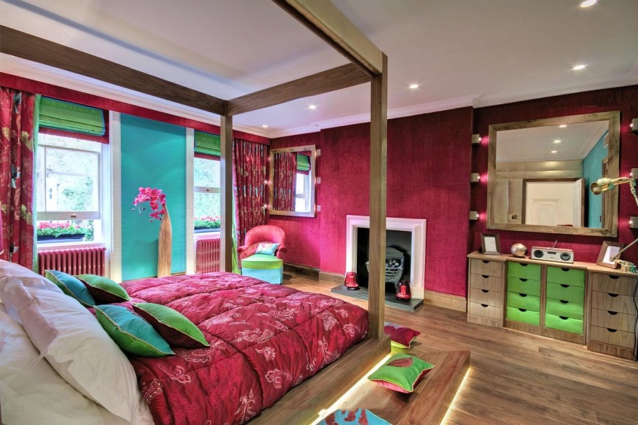 Интересный интерьер комнаты