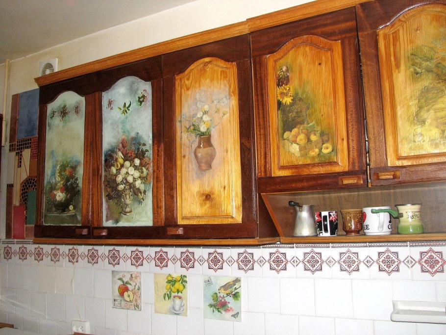 Кухонные фасады с декупажем