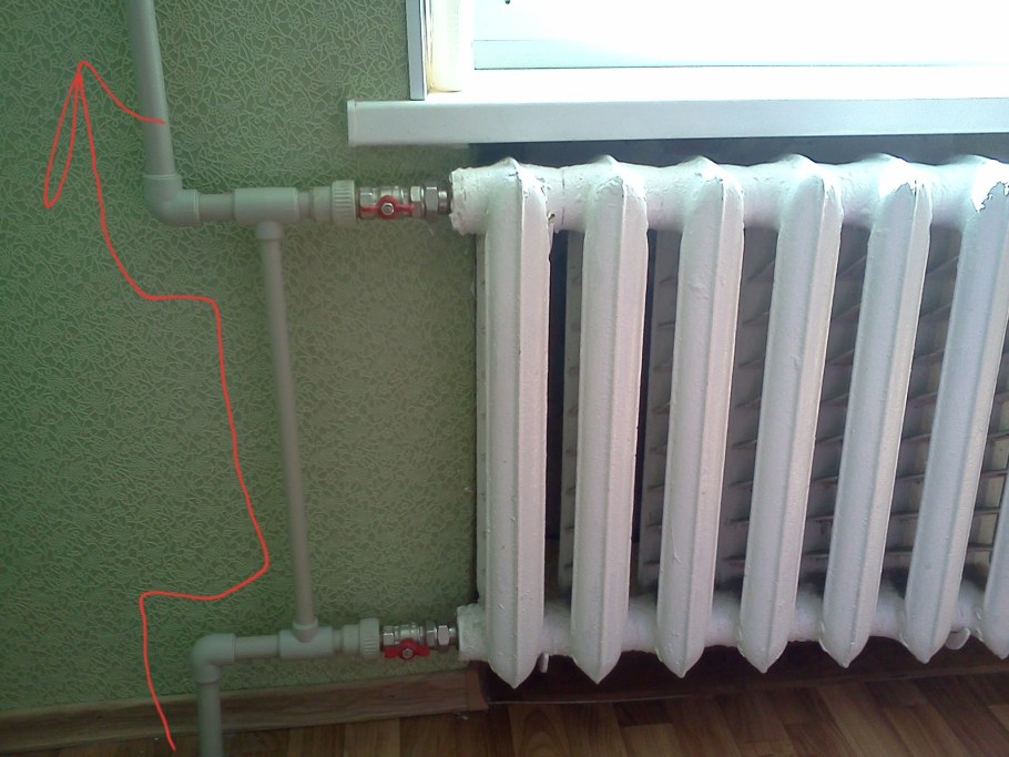 Обвязка радиаторов двухтрубная система