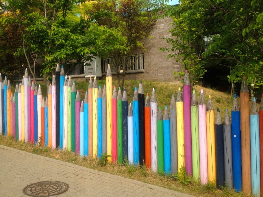 Забор карандаши