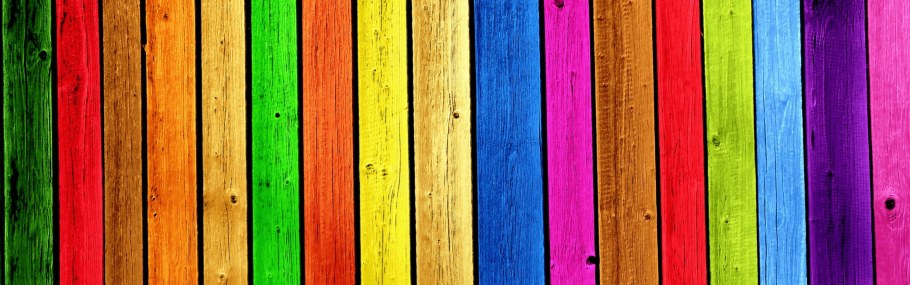 Разноцветный забор высокое разрешение