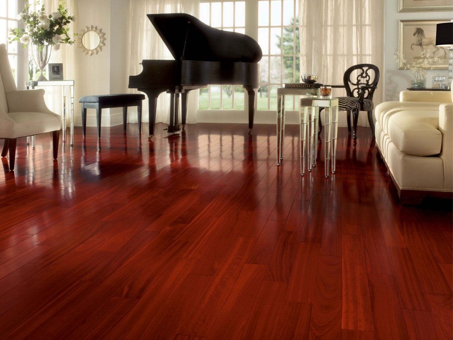 Глянцевый ламинат в интерьере