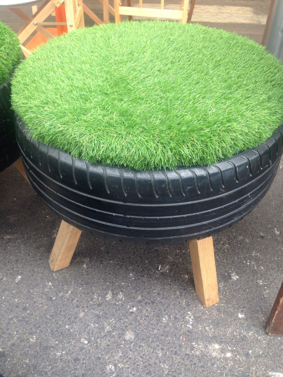 Пуф из шины