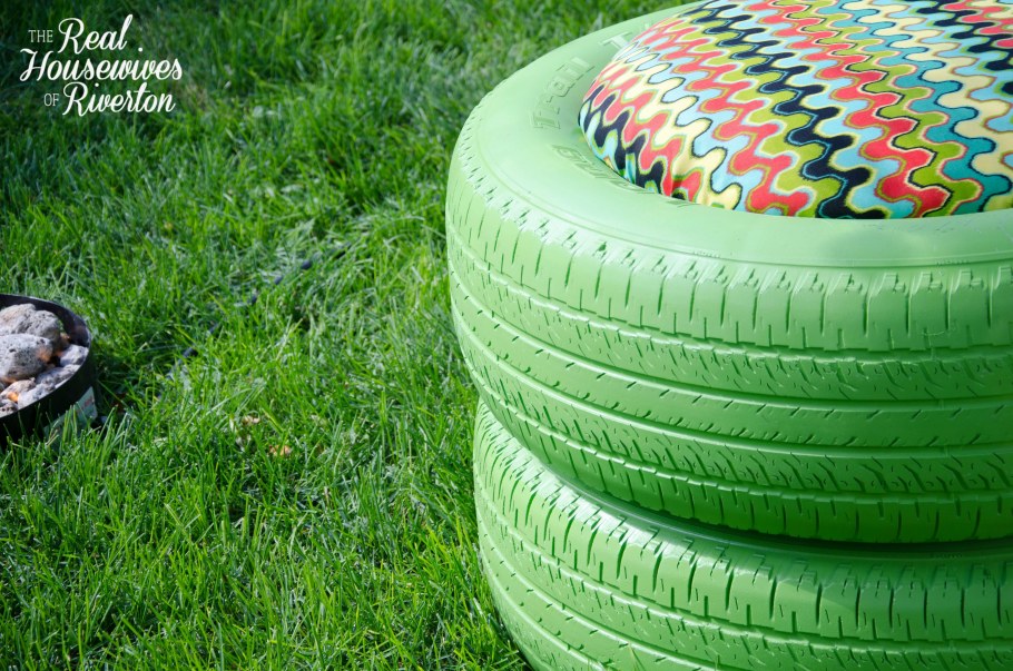 Стулья из покрышек для дачи