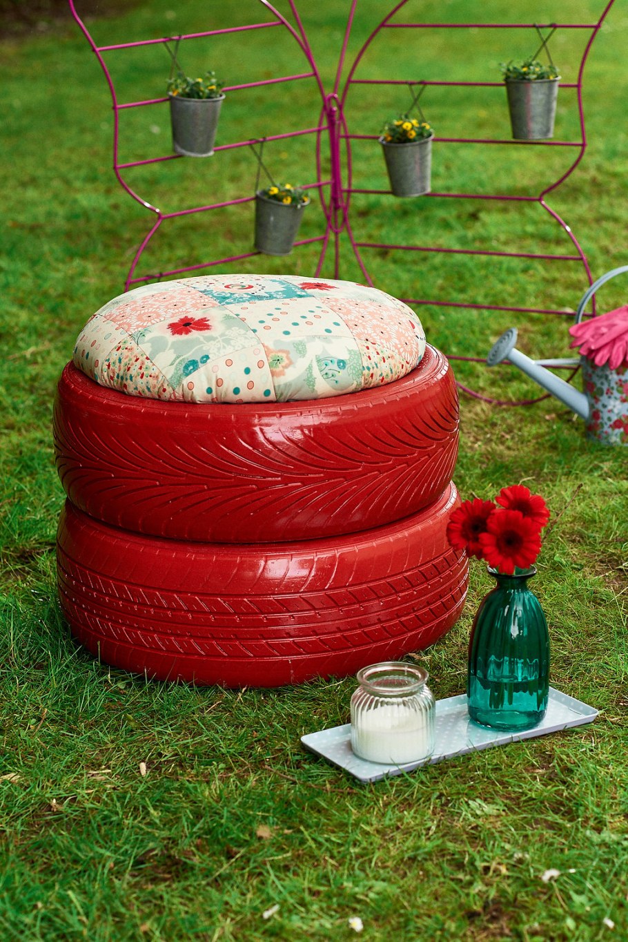 Журнальный столик из шины