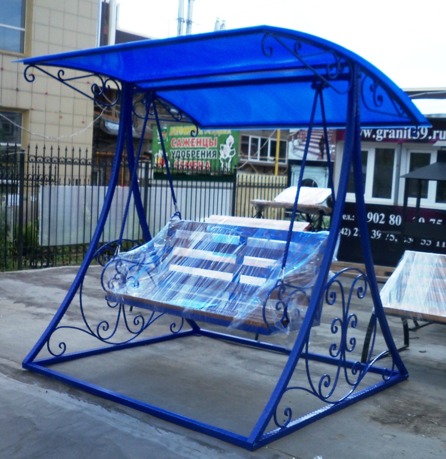Качели садовые из металла