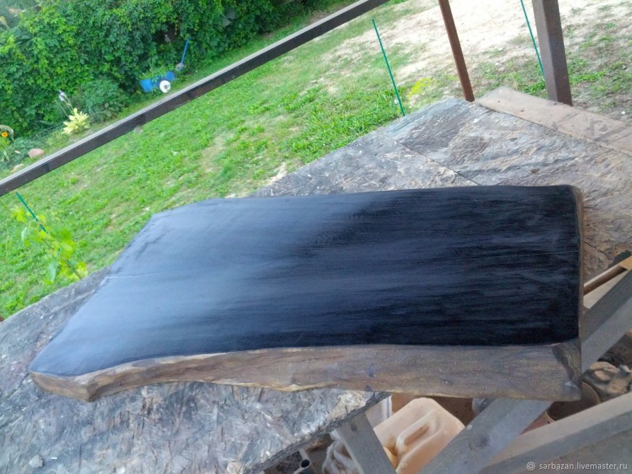 Изделия из слэбов дерева и эпоксидной смолы