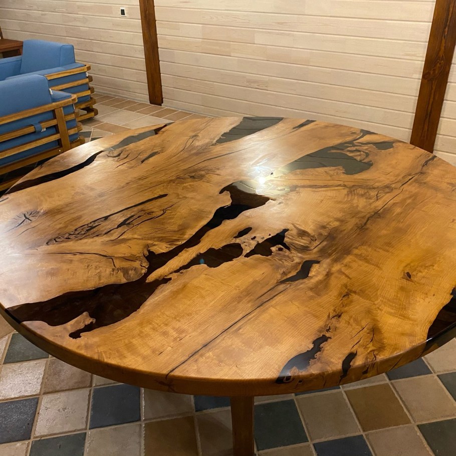 Столы с слеба из слэба эпоксидной смолы