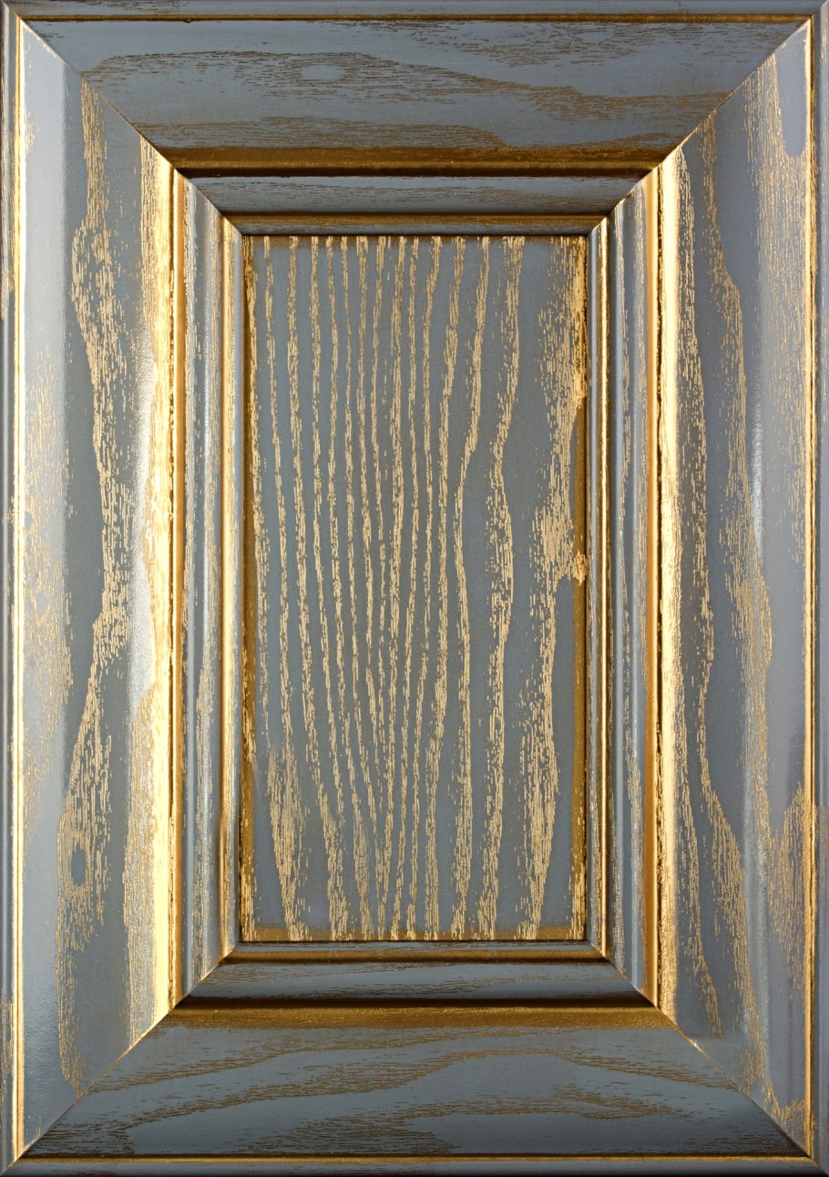 Кухня ясень патина серебро