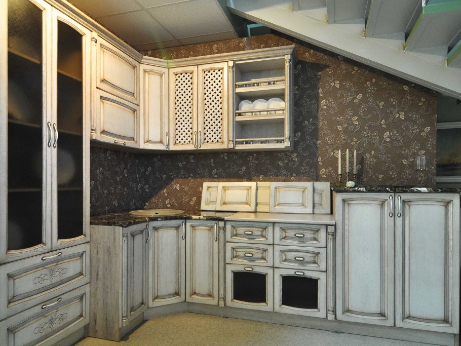 Кухня Валенсия эмаль патина