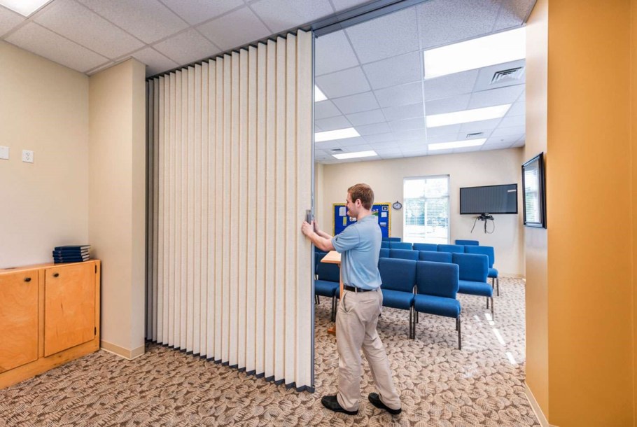 Мягкие раздвижные перегородки гармошка