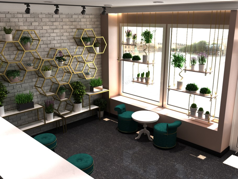 Интерьер садового магазина