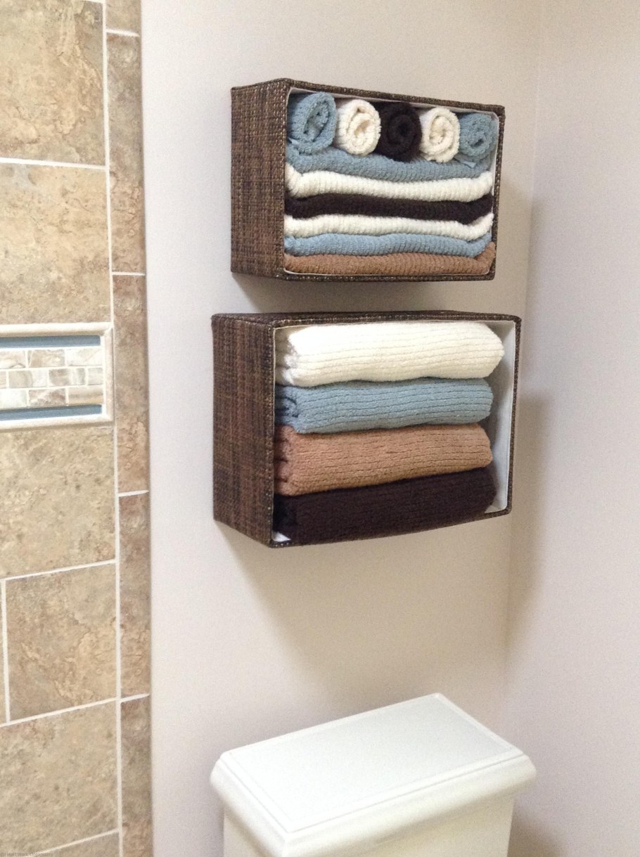 Корзинка для полотенец в ванную