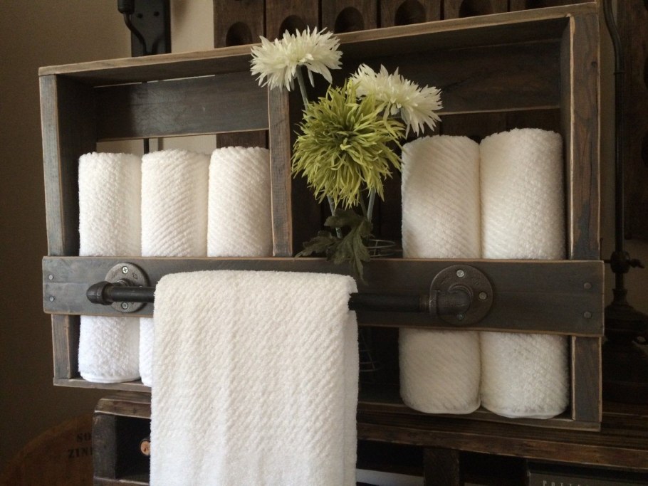 Хранение полотенец в ванной комнате