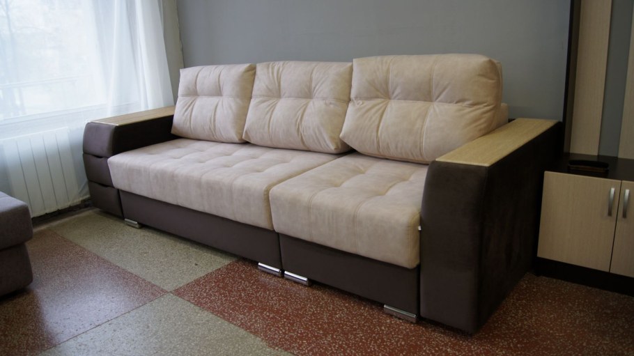 Угловой диван с тумбой Виктория 5 (пт+д2+д1+п3)