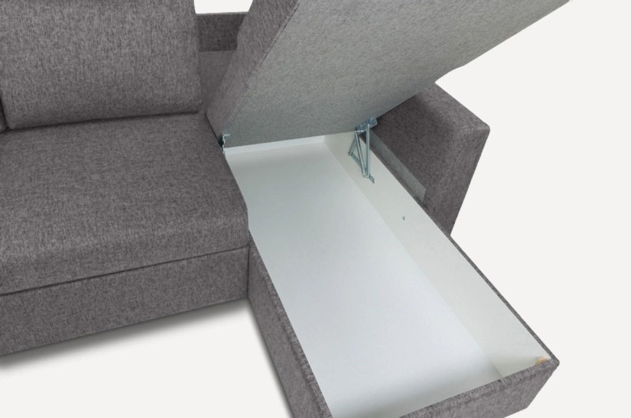 Угловой диван Woodcraft порту Textile Grey