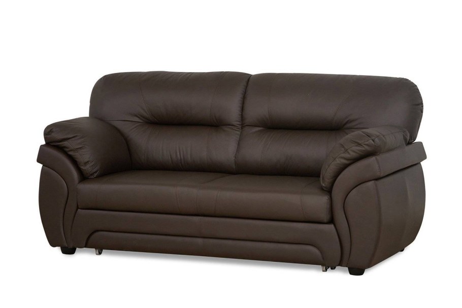 Диван Брюссель (3р+1) (Dollar, Bellagio Bianco, кожа, вариант 2, седафлекс 10м, левый, )