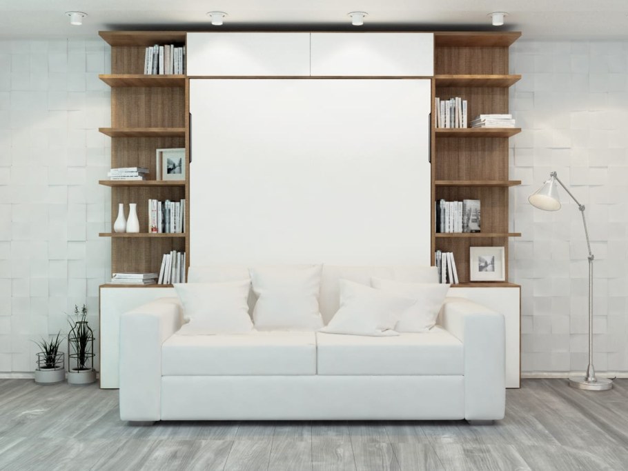 Шкаф вокруг дивана