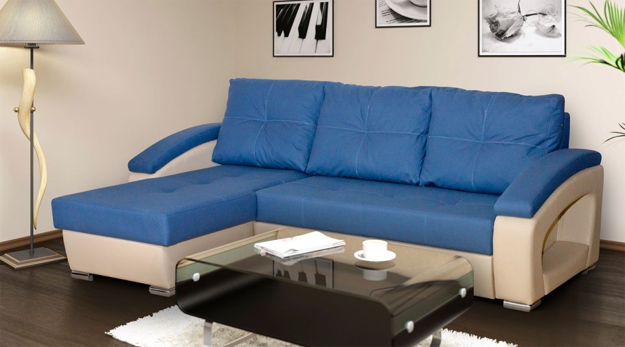 Диван комфорт 3 с оттоманкой Ульяновская фабрика