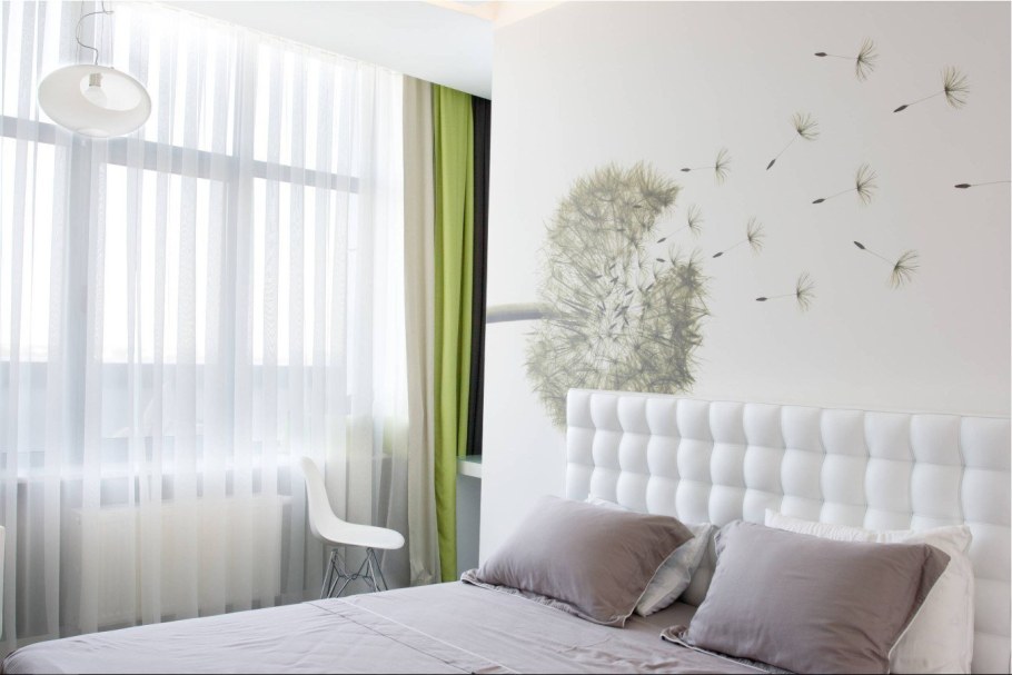 Креативные фотообои в спальню