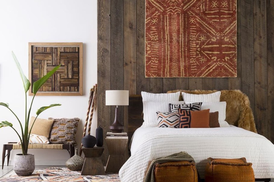 Картина слоны на закате