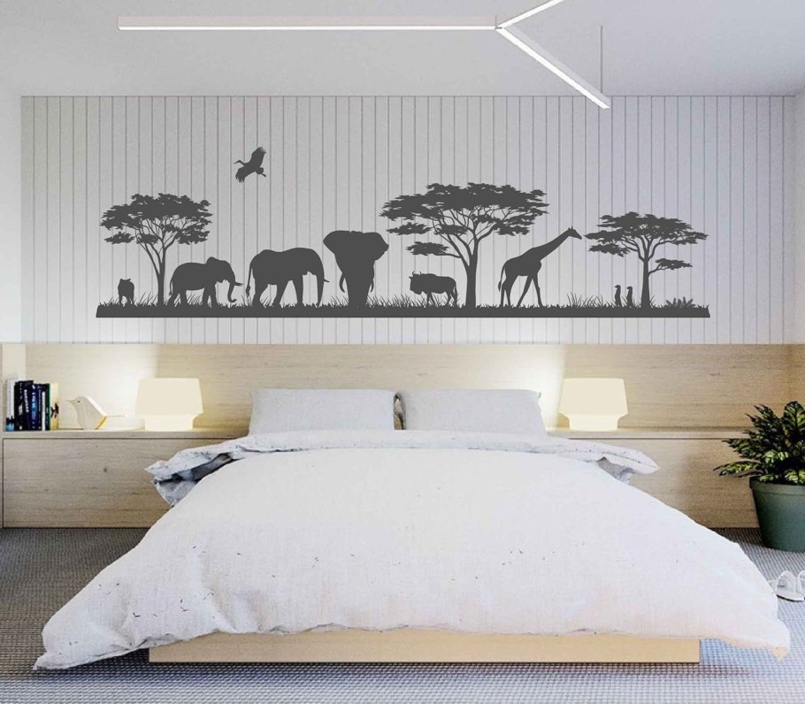 Наклейки на стену сафари