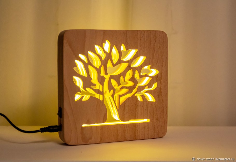 Светильник из фанеры