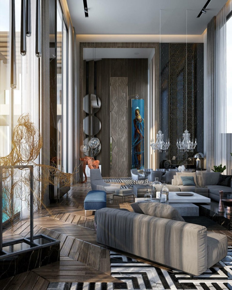 Модные дизайнерские проекты квартир