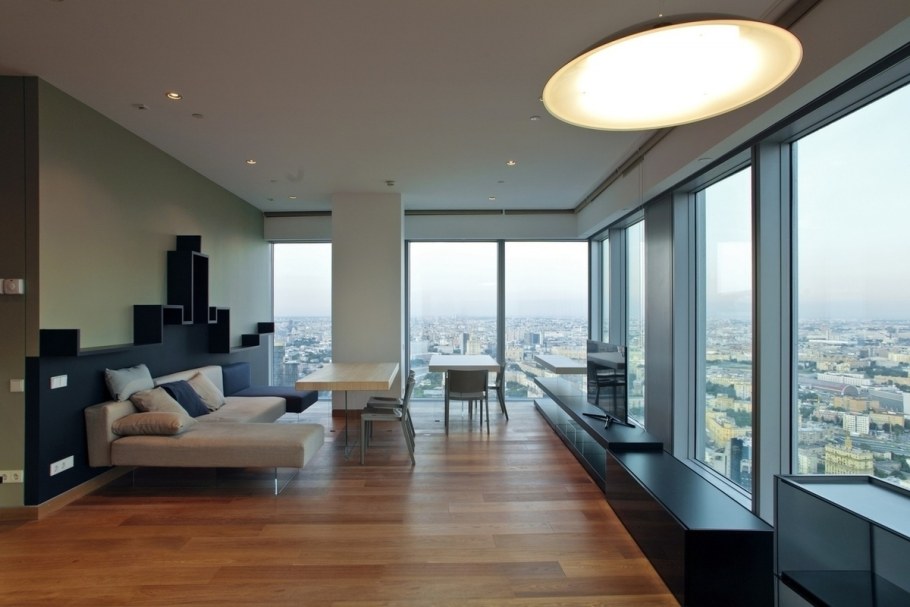 Подсветка колонны в квартире