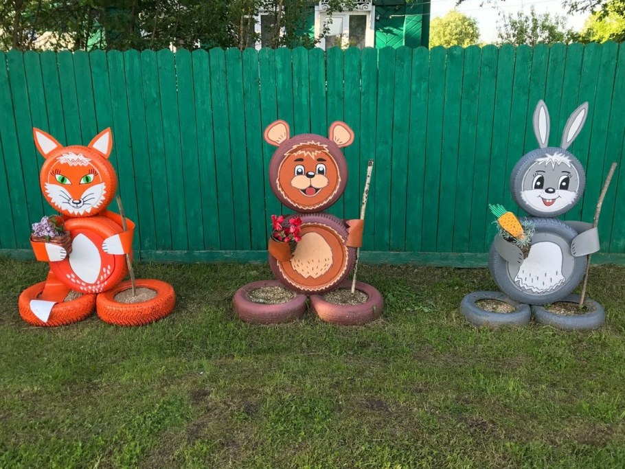 Поделки из шин