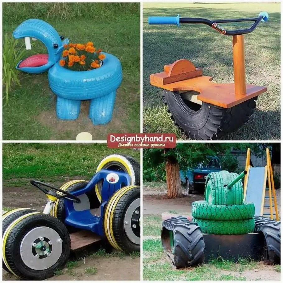 Машинка из колес
