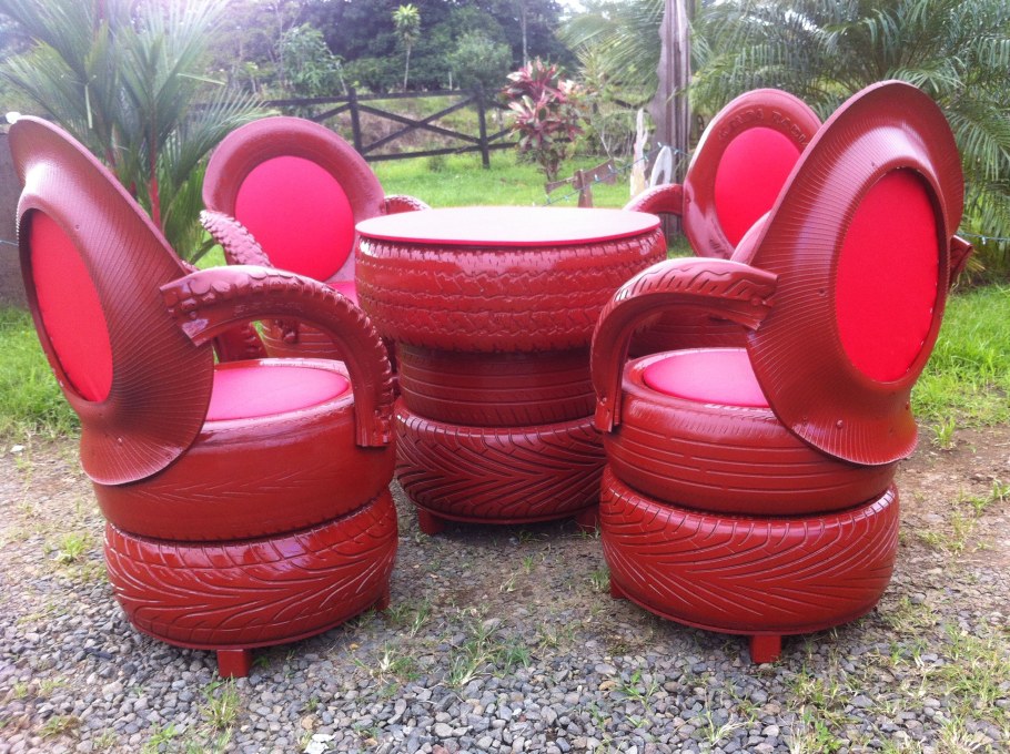 Мебель из покрышек